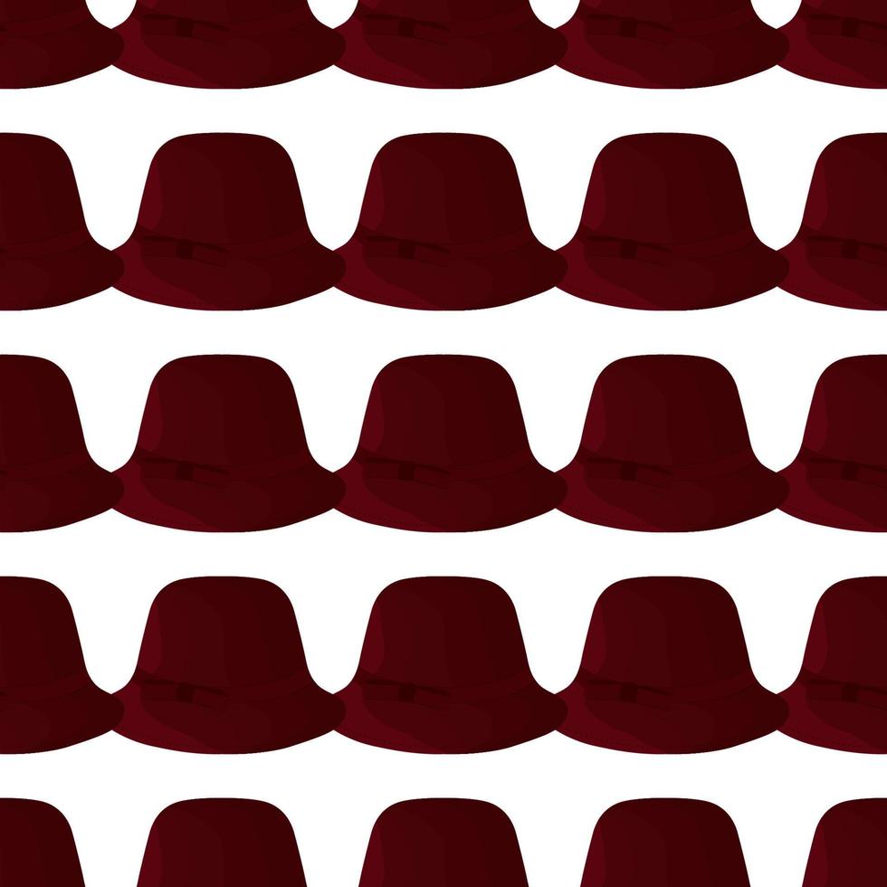 Illustration on theme colored pattern hats panama vector