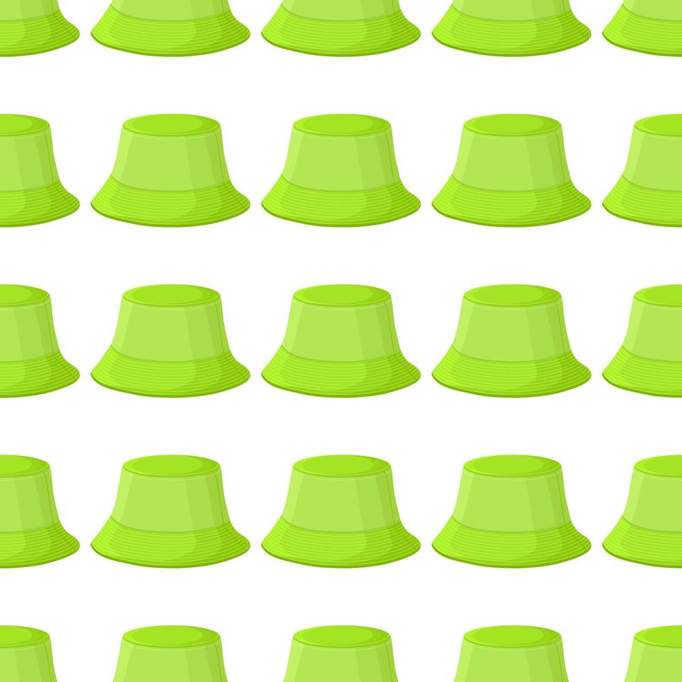 Illustration on theme colored pattern hats panama vector