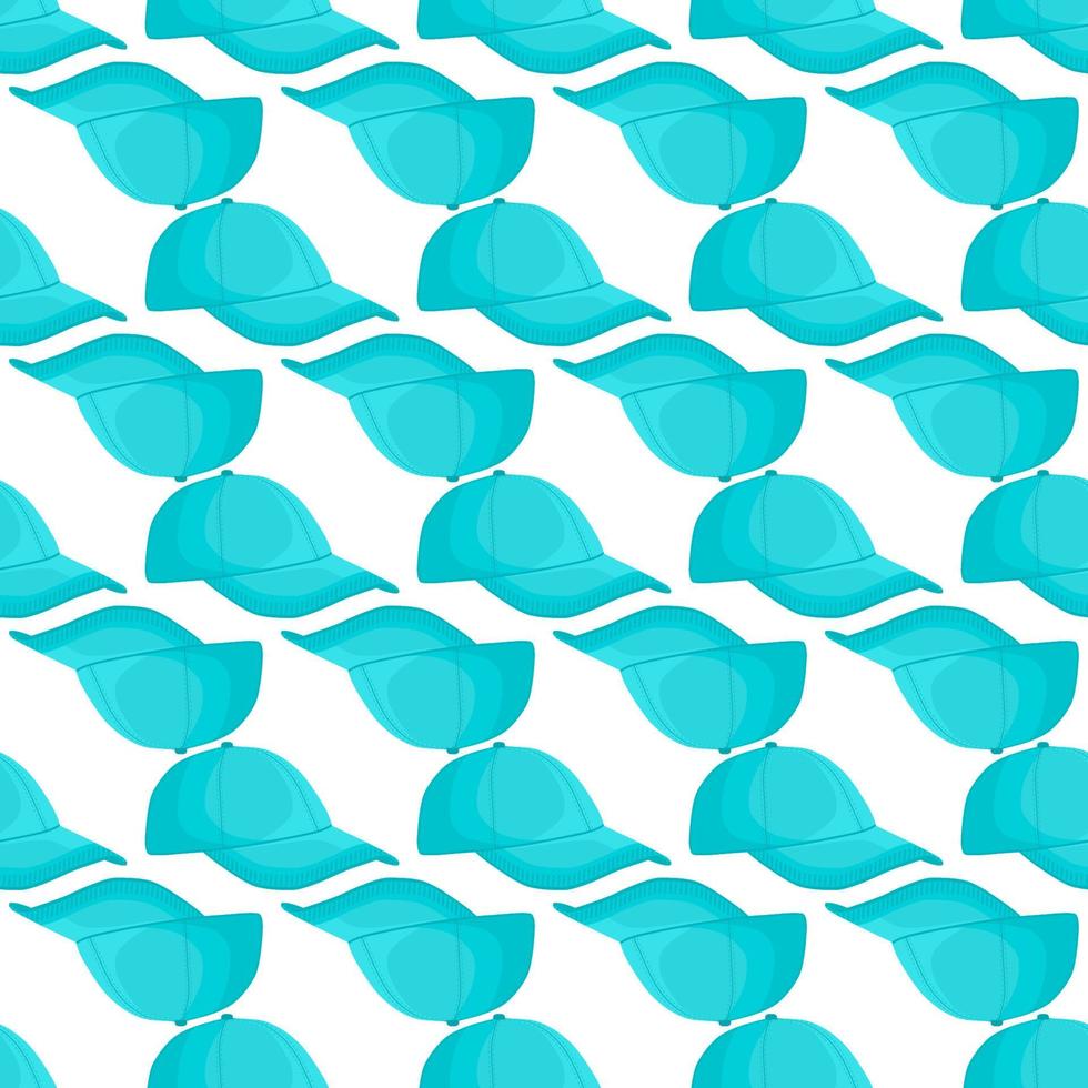 Illustration on theme pattern hats baseball vector