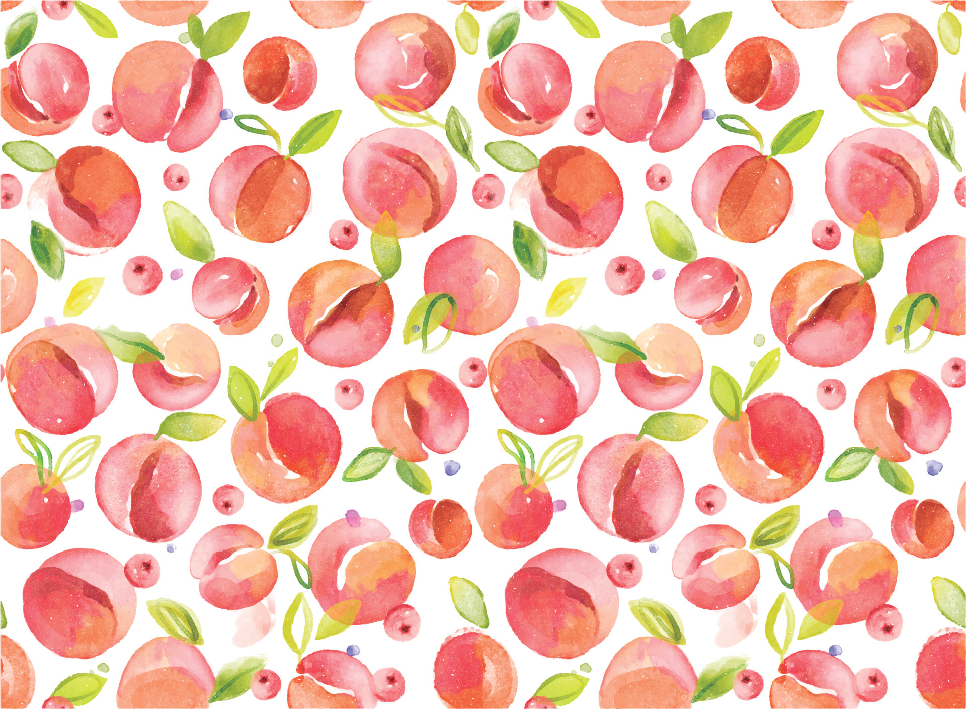 Handrawn watercolor peaches background 4684832 Vector Art at Vecteezy