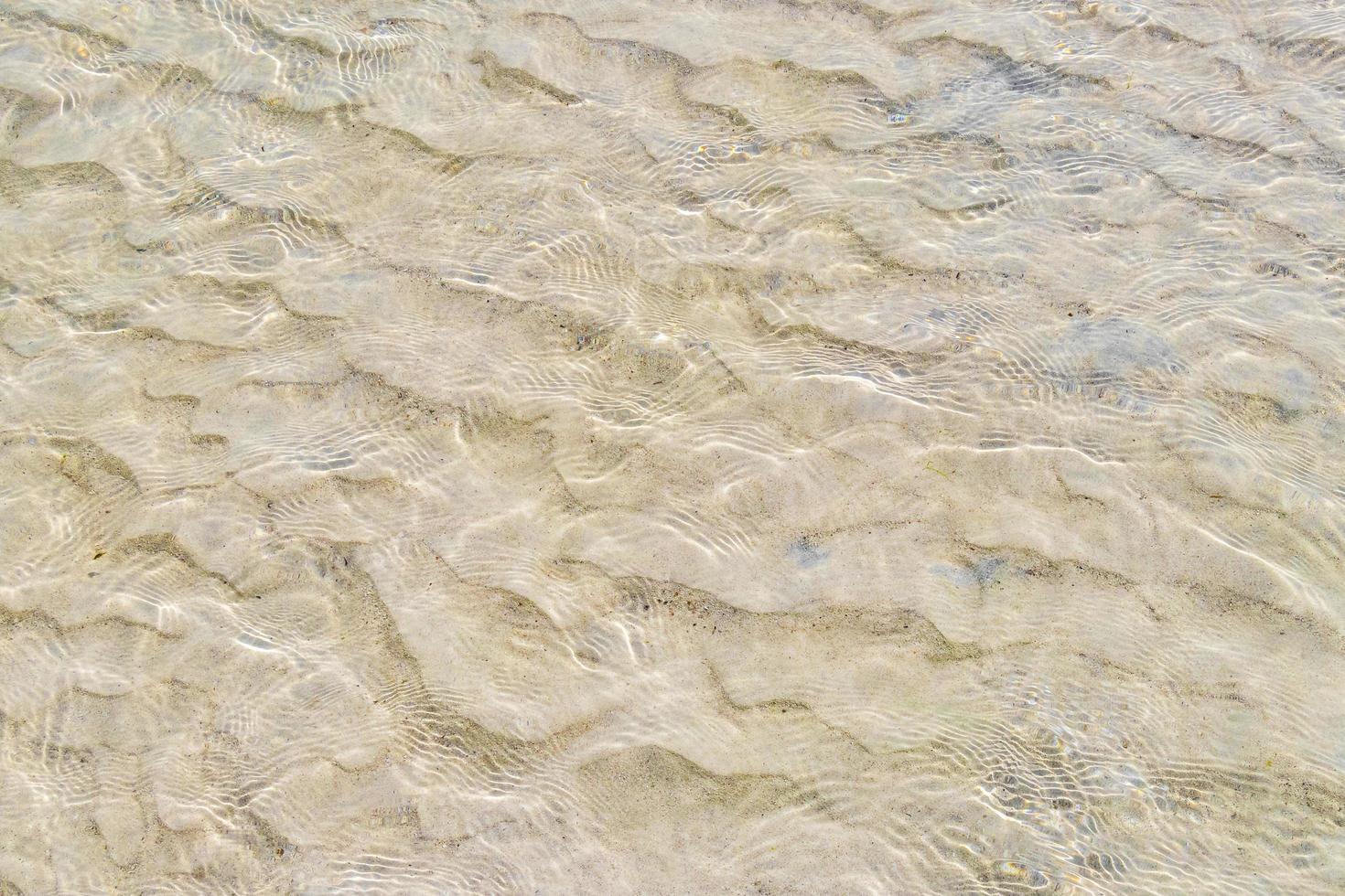 Clear water with sand Punta Esmeralda Playa del Carmen Mexico. photo