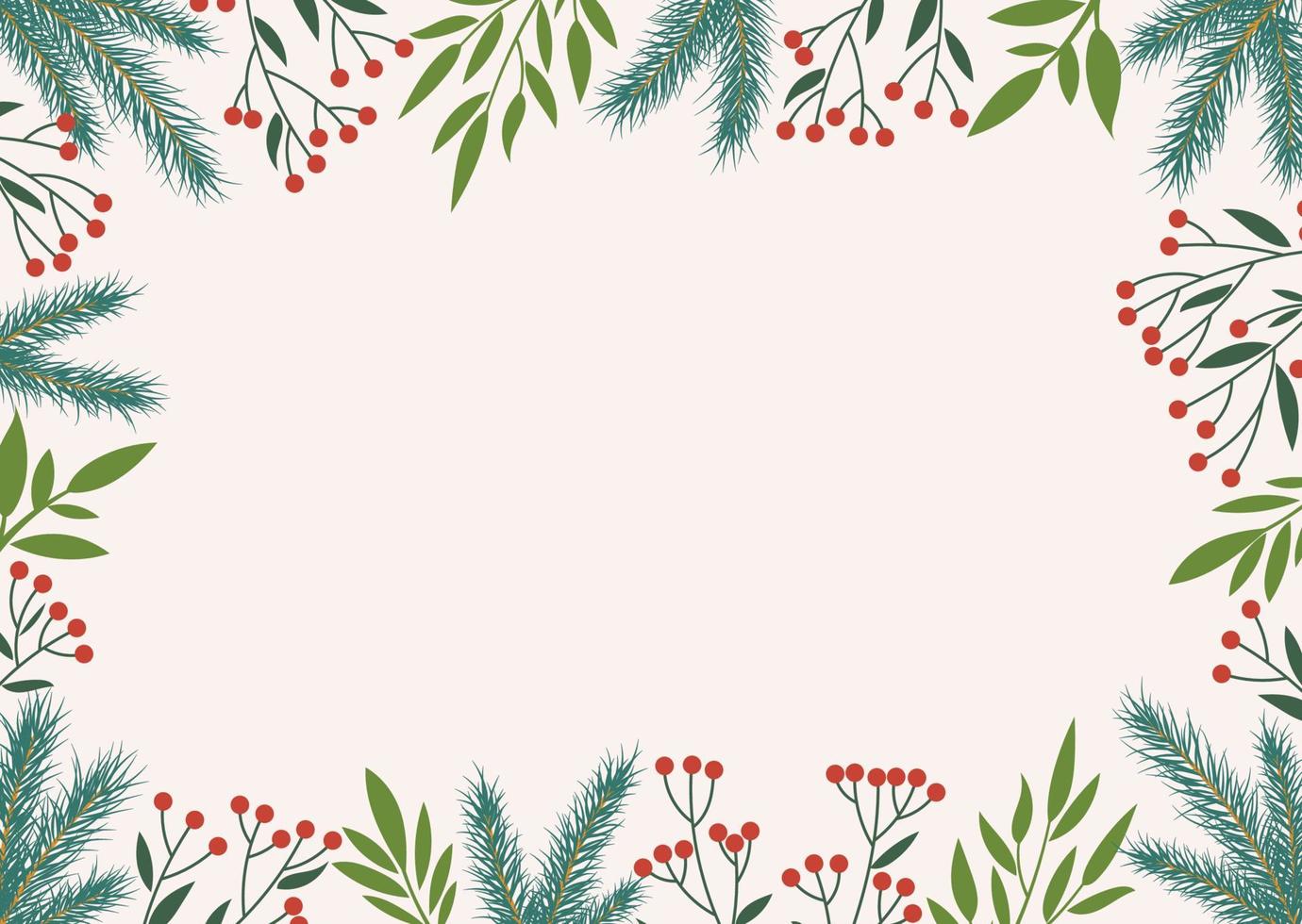 Christmas background frame vector