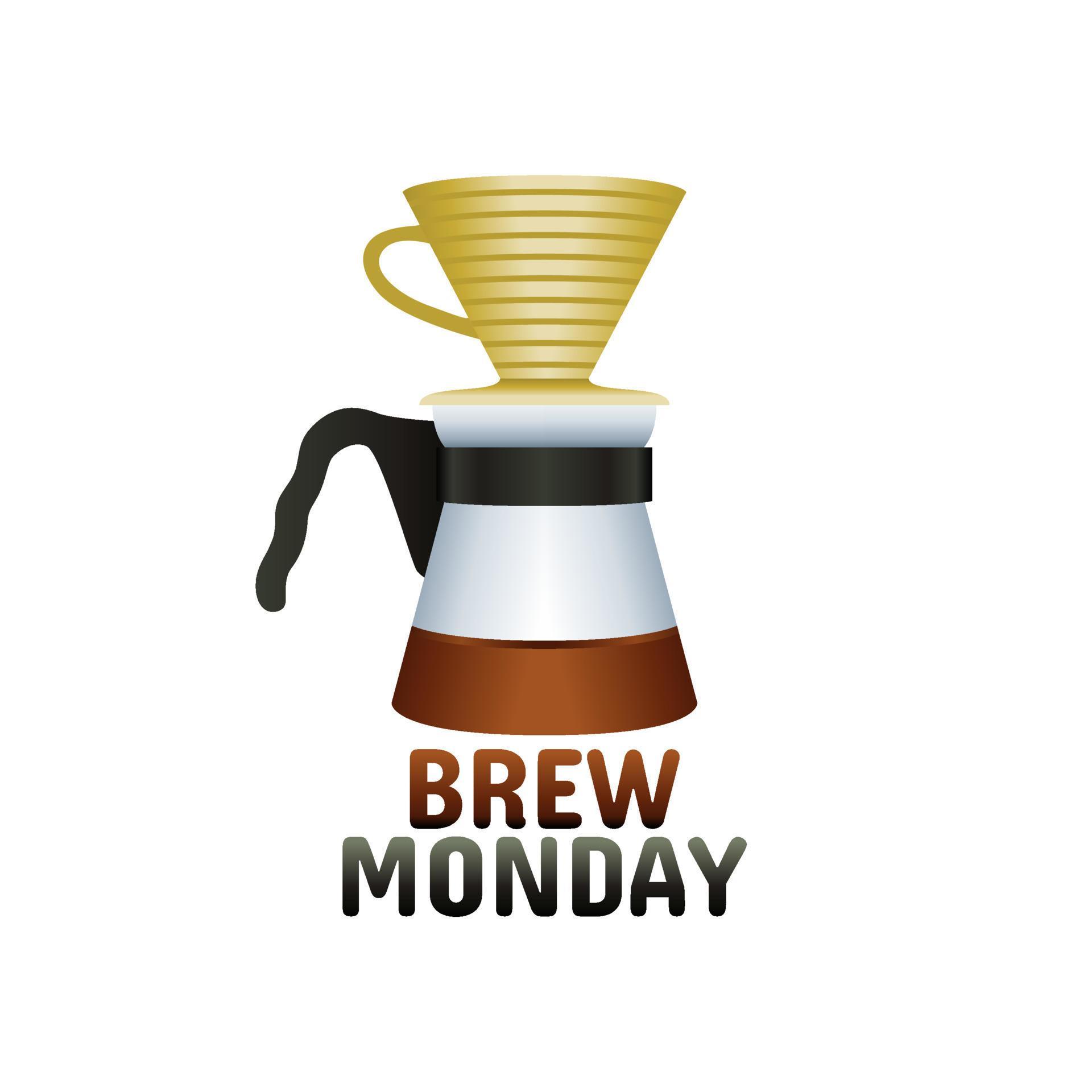 vector graphic of brew monday good for brew monday celebration. flat
