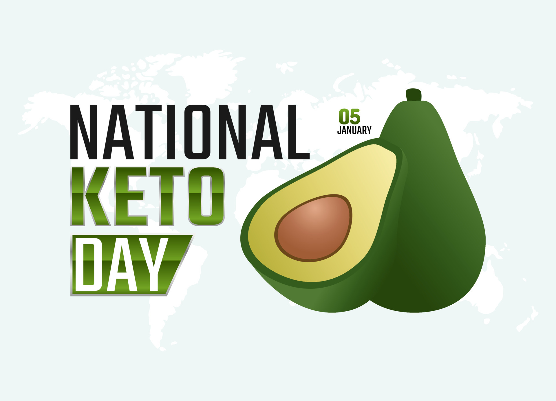 vector graphic of national keto day good for national keto day