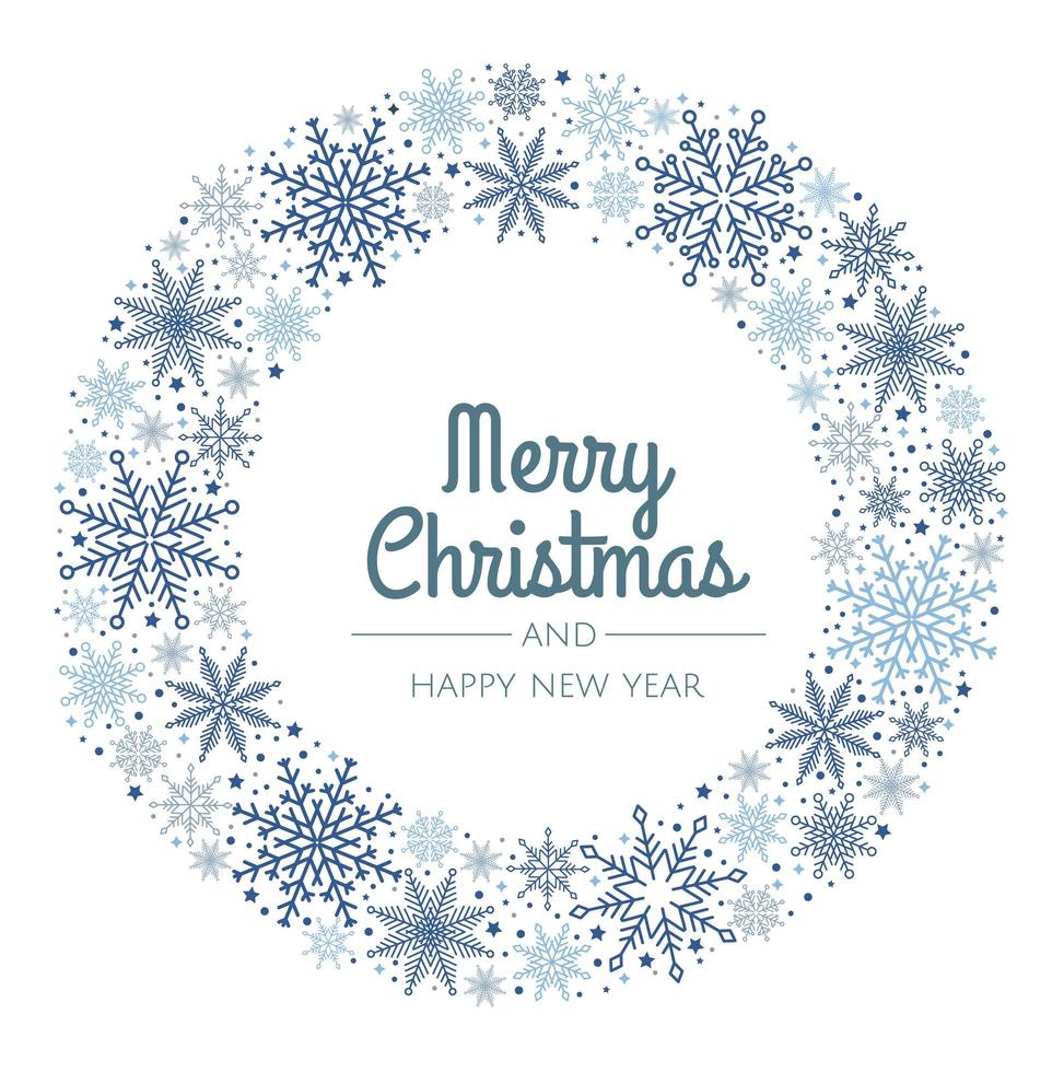 Merry Christmas Abstract Card with snowflake. Xmas sale, holiday web banner. vector
