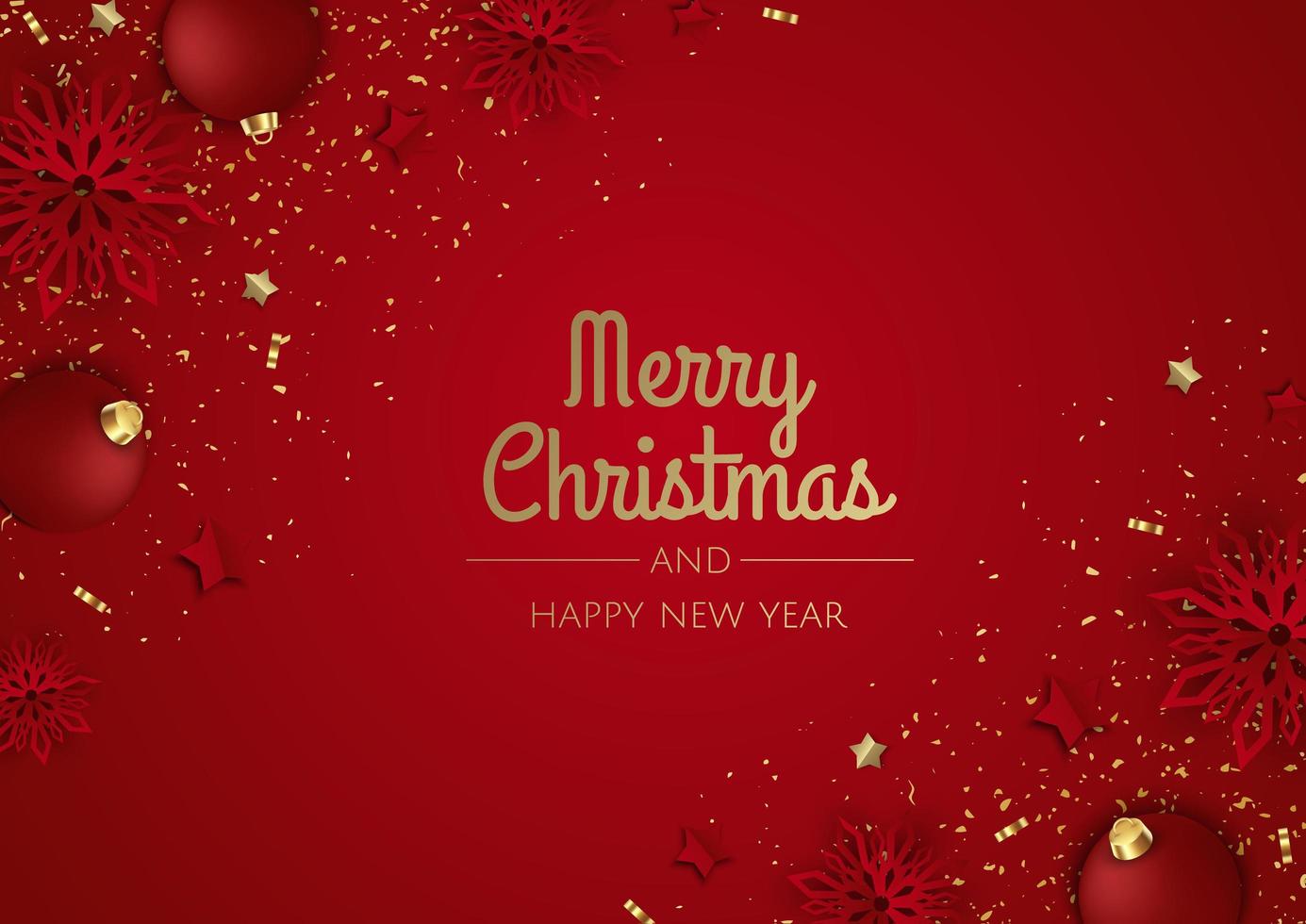 Merry Christmas sale banner template. Greeting card, banner, poster, header for website vector