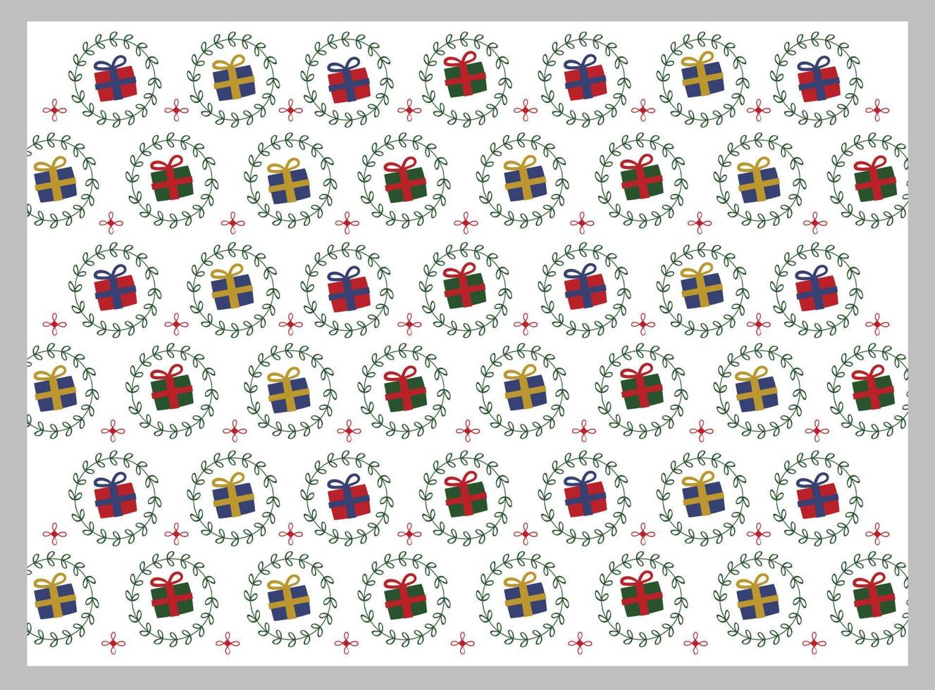 christmas gift background pattern with for posters and banners vector