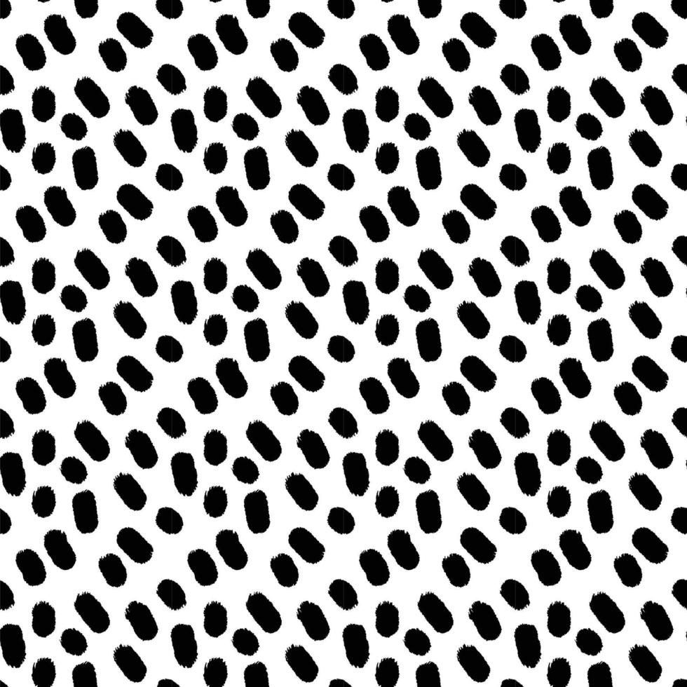 black and white hand drawn simple ink brush stroke seamless pattern. vector illustration for background, bed linen fabric, wrapping paper, scrapbooking