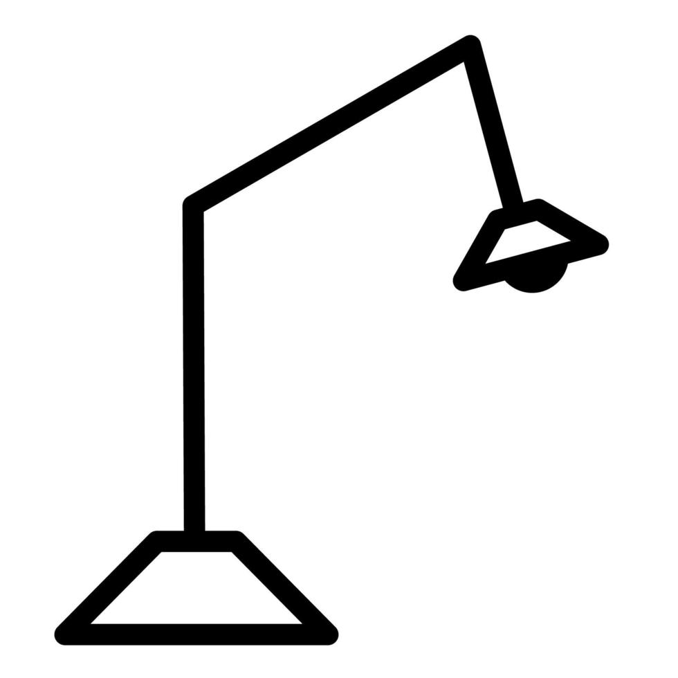 study light icon. study lamp. outline icon vector