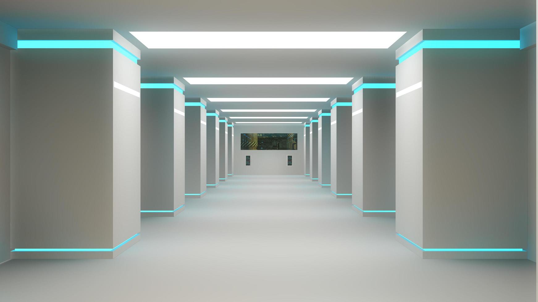 arquitectura futurista. Render 3d foto