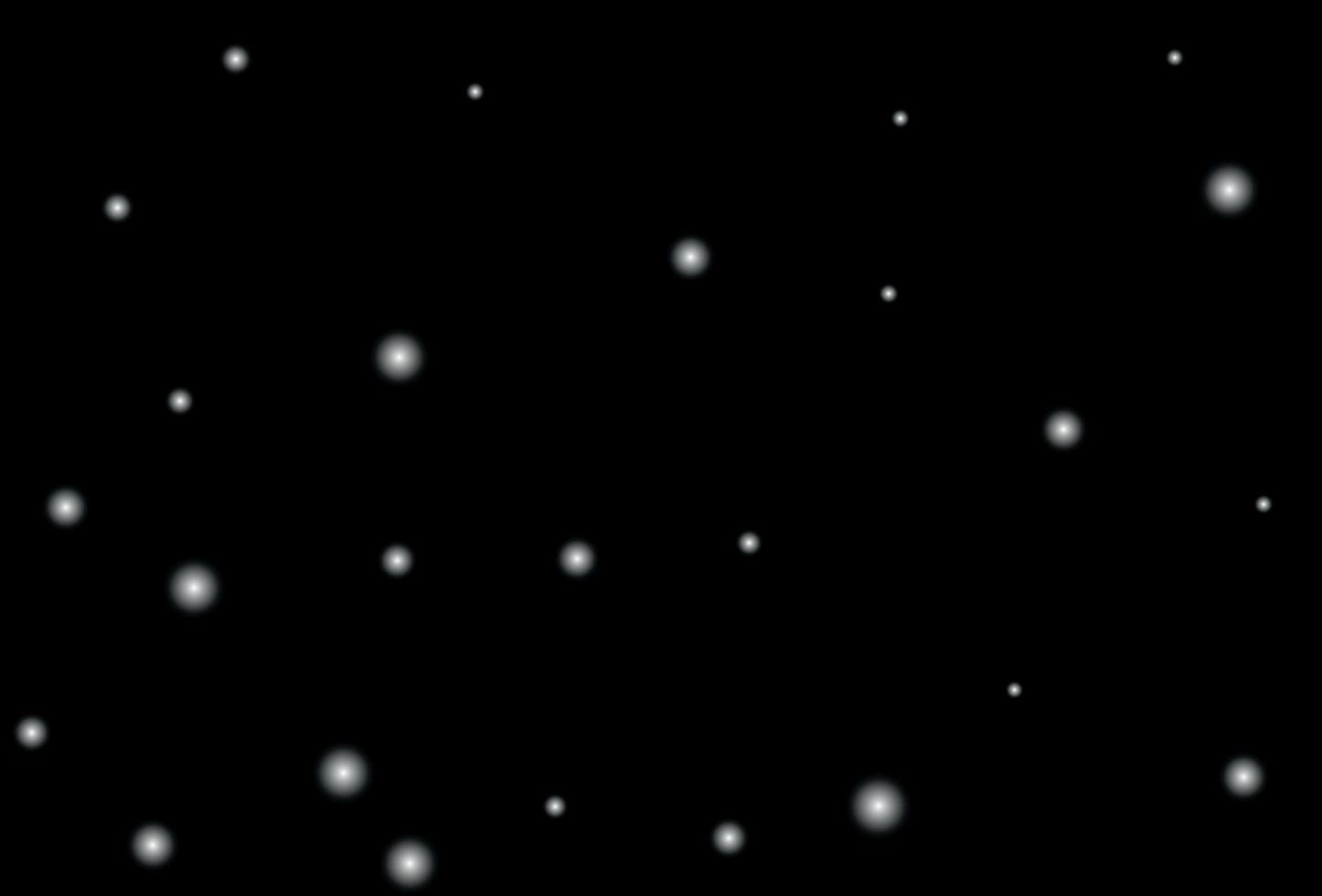 Snowflakes on a black background. Vector