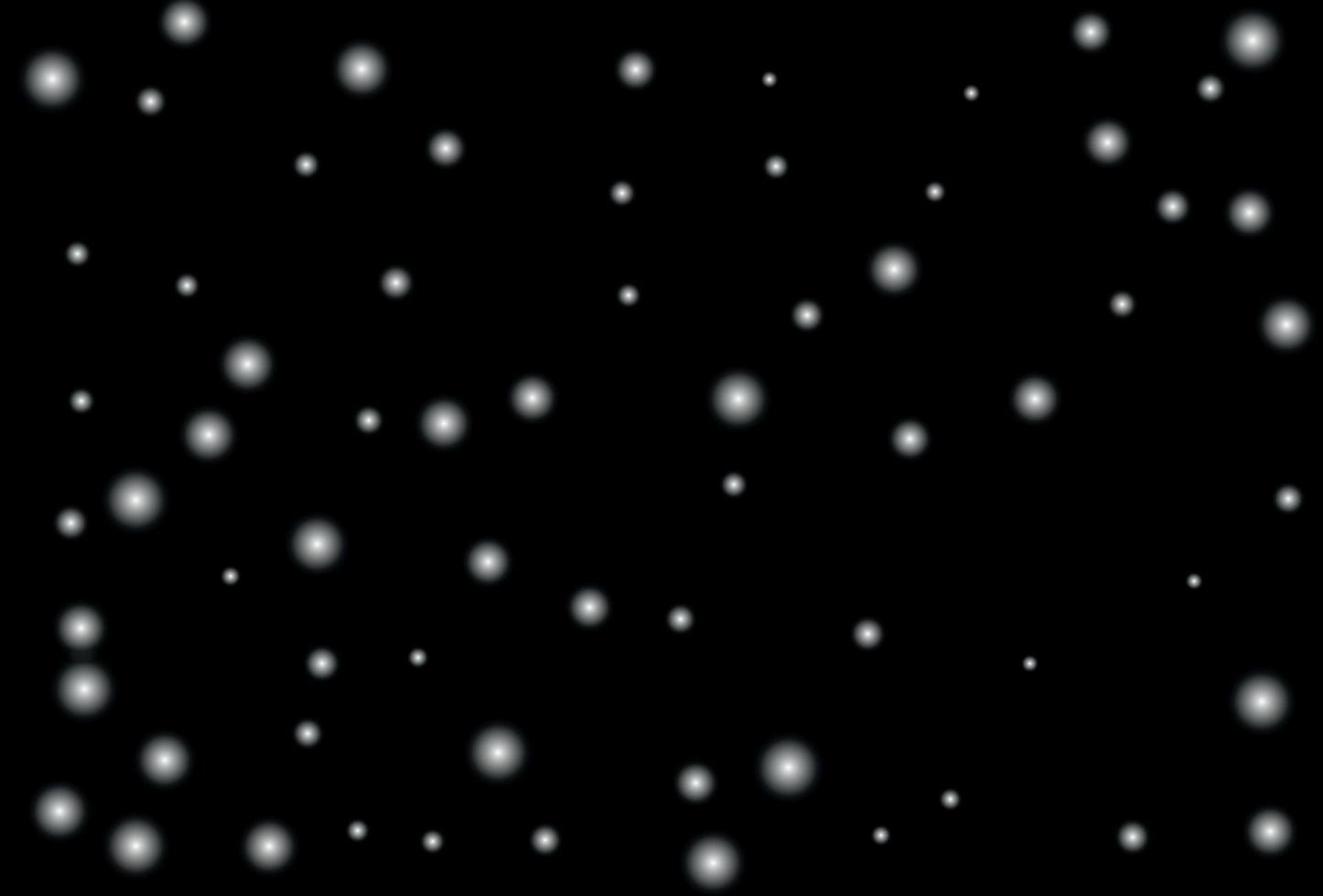 Drawing of snowflakes on a black background. vector