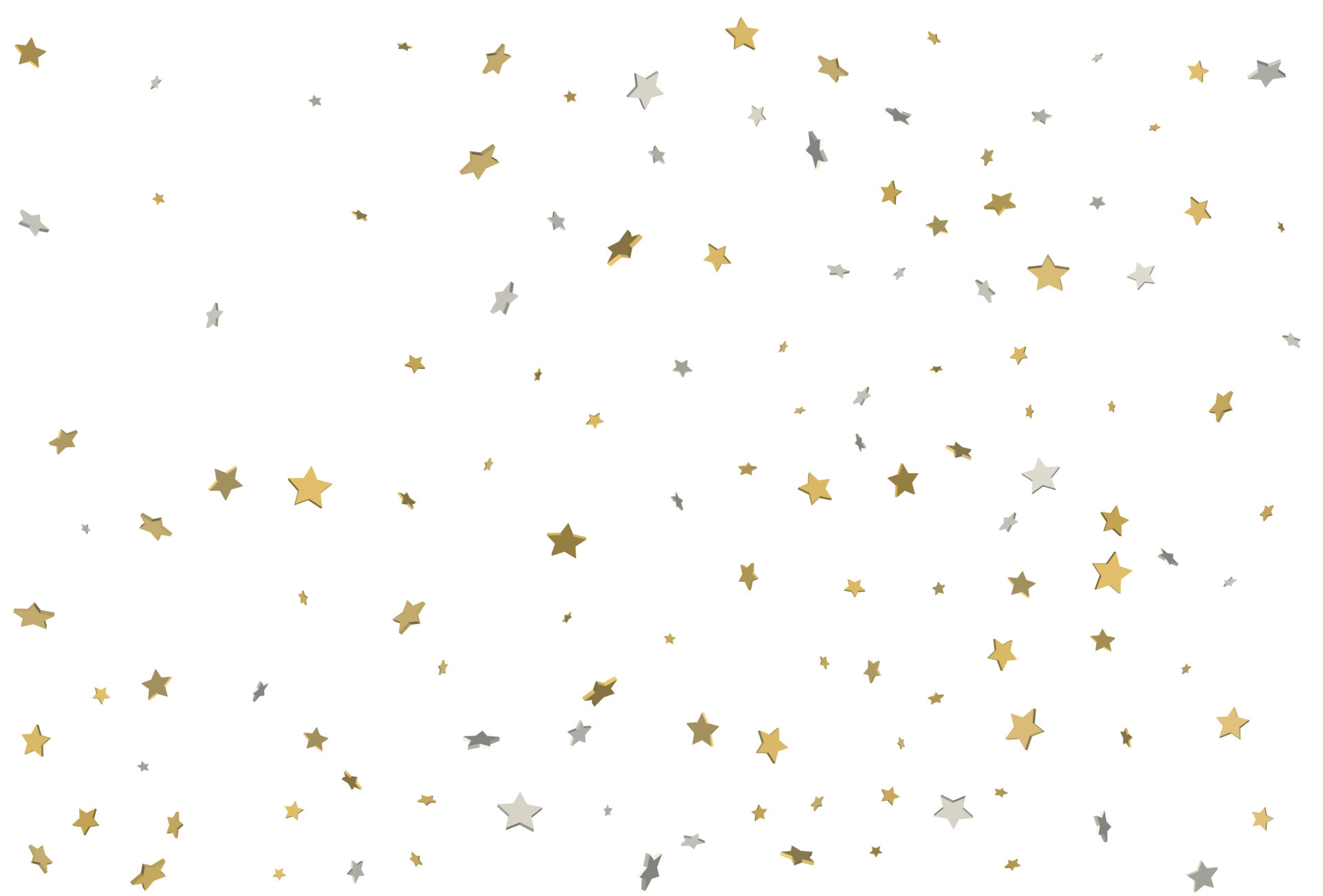 Christmas wrappers with gold and silver 3d confetti. Vector. 4686520