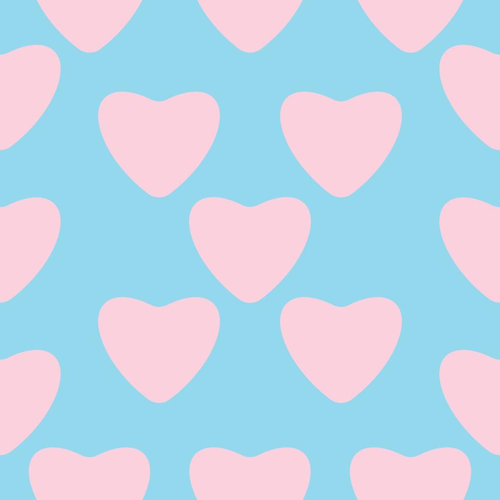 pink pastel heart love shape seamless pattern background vector