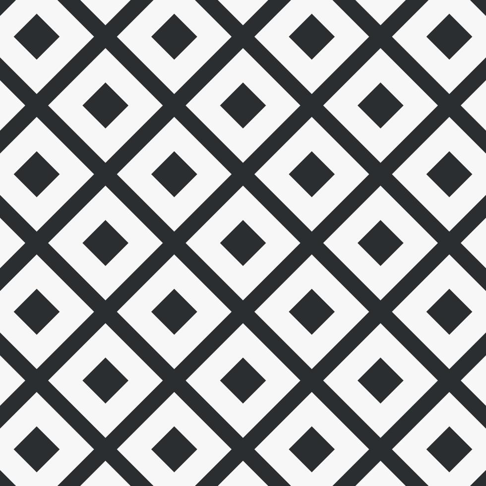 abstract background simple seamless diamond square pattern black and white ready for your interior design vector