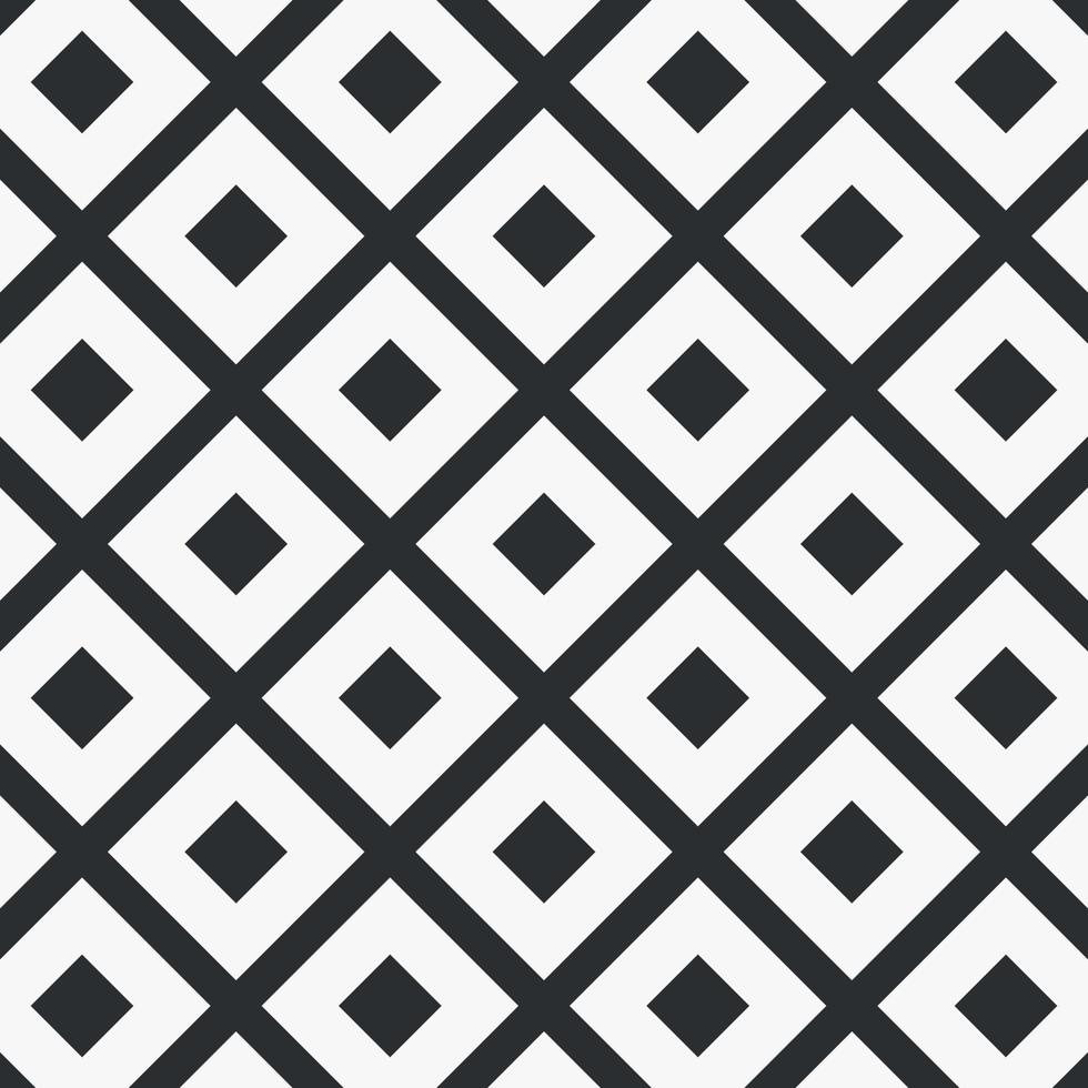 abstract background simple seamless diamond square pattern black and white ready for your interior design vector