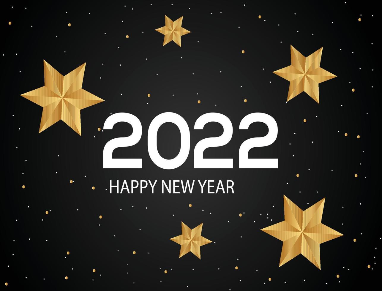 Happy New Year 2022 Banner Design Free Vector