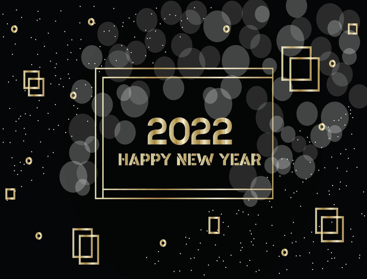 Happy New Year 2022 Background Design  Free Vector