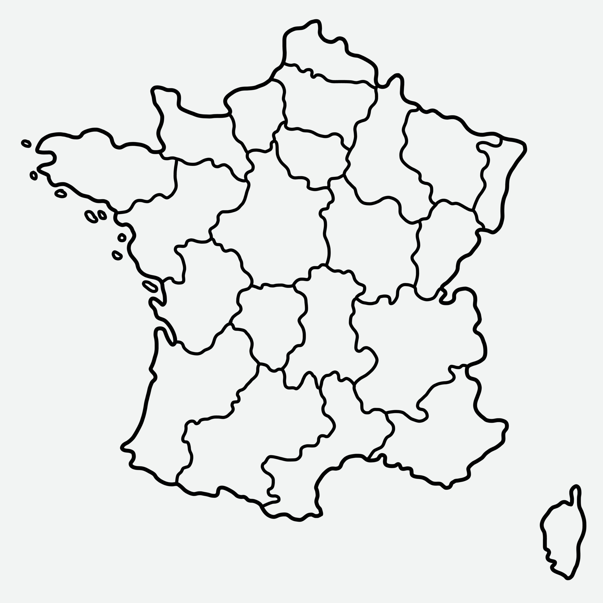 Outline Political Map Of France Outline Political Map Of France