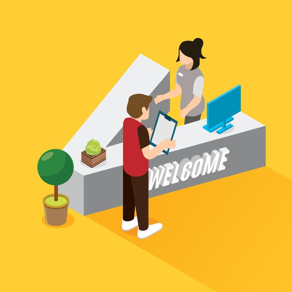 Isometric Shape Alphabet V Flat Style illustration vector