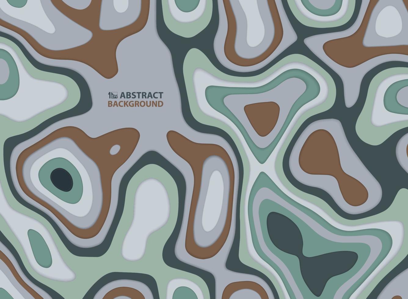 Abstract earth tone color of design shape artwork background. illustration vector eps10