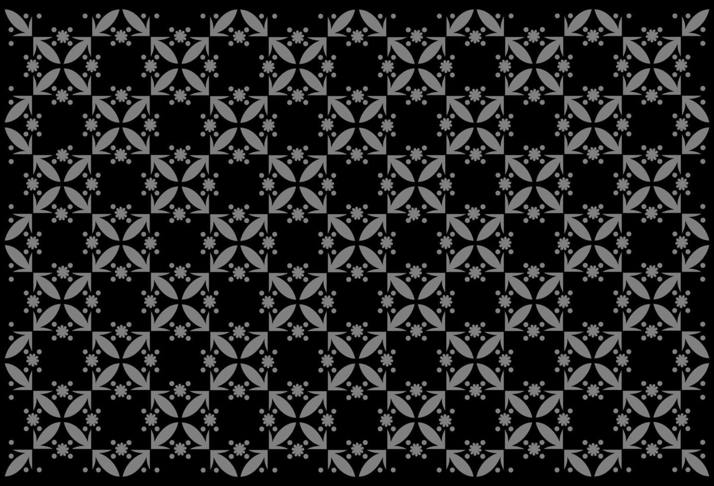 seamless pattern floral motif batik vector design. black and white texture. for background, wallpaper, backdrop, cover, and can be printed. modern templates.