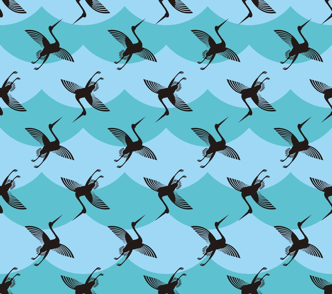 seamless pattern background with flying geese vector design. blue texture .simple and unique design. for background wallpaper, backdrop, cover, and can be printed. modern templates.