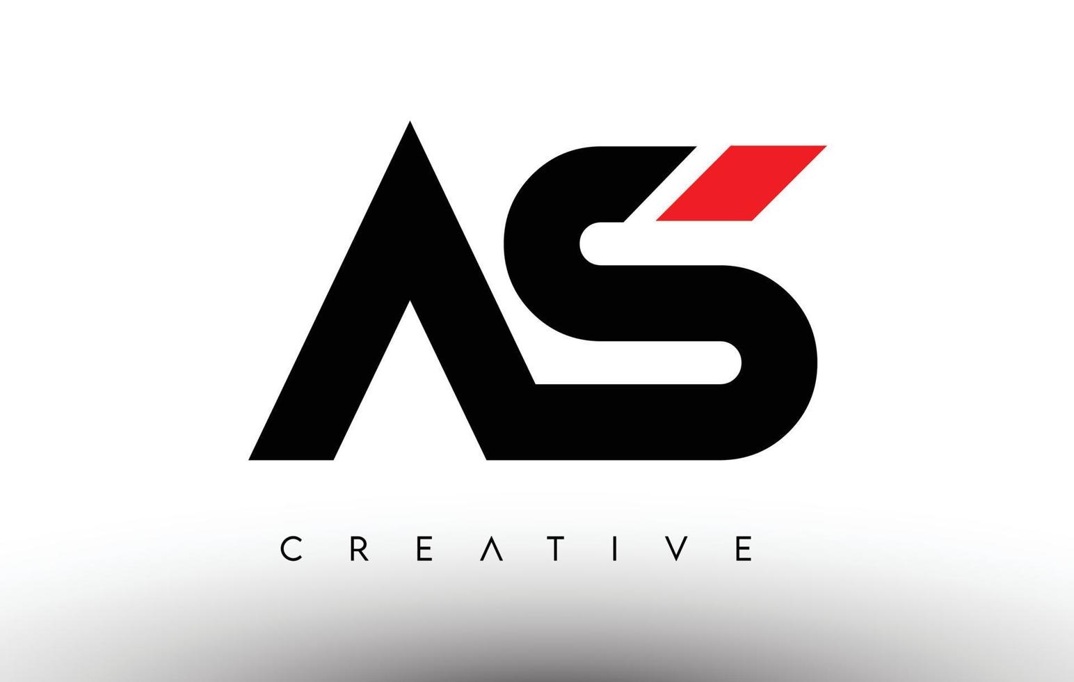 AS Creative Modern Letter Logo Design. AS Icon Letters Logo Vector