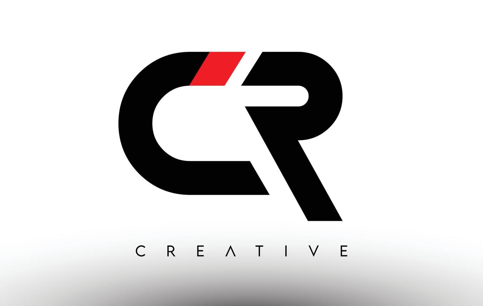 cr creativo diseño de logotipo de letra moderna. cr icono letras logo vector