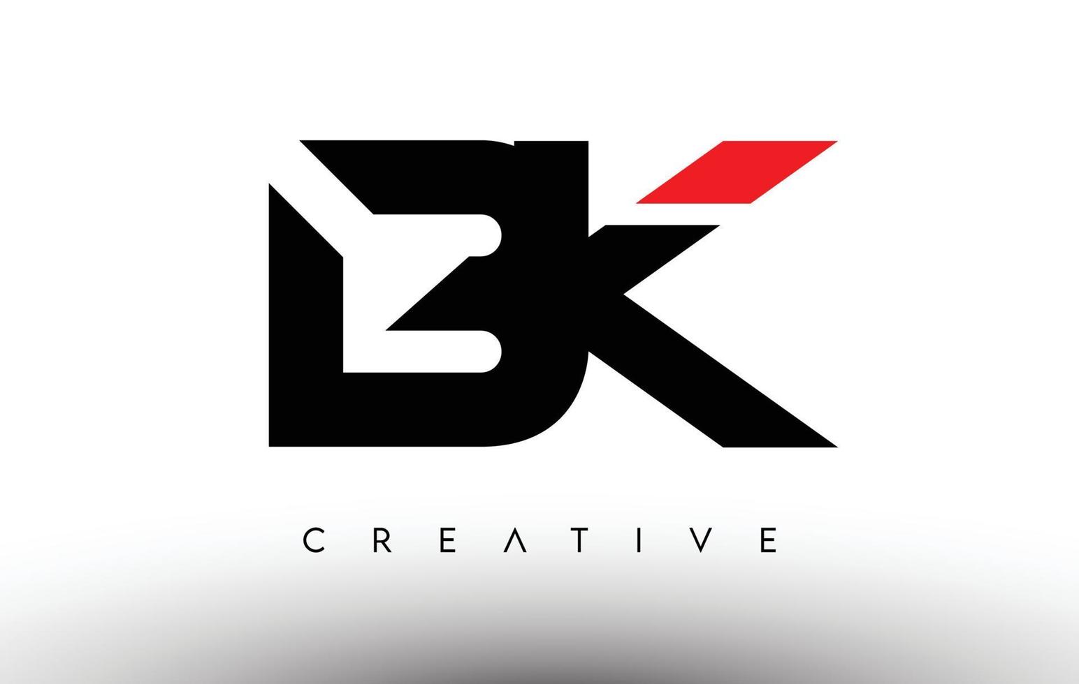 BK Creative Modern Letter Logo Design. BK Icon Letters Logo Vector