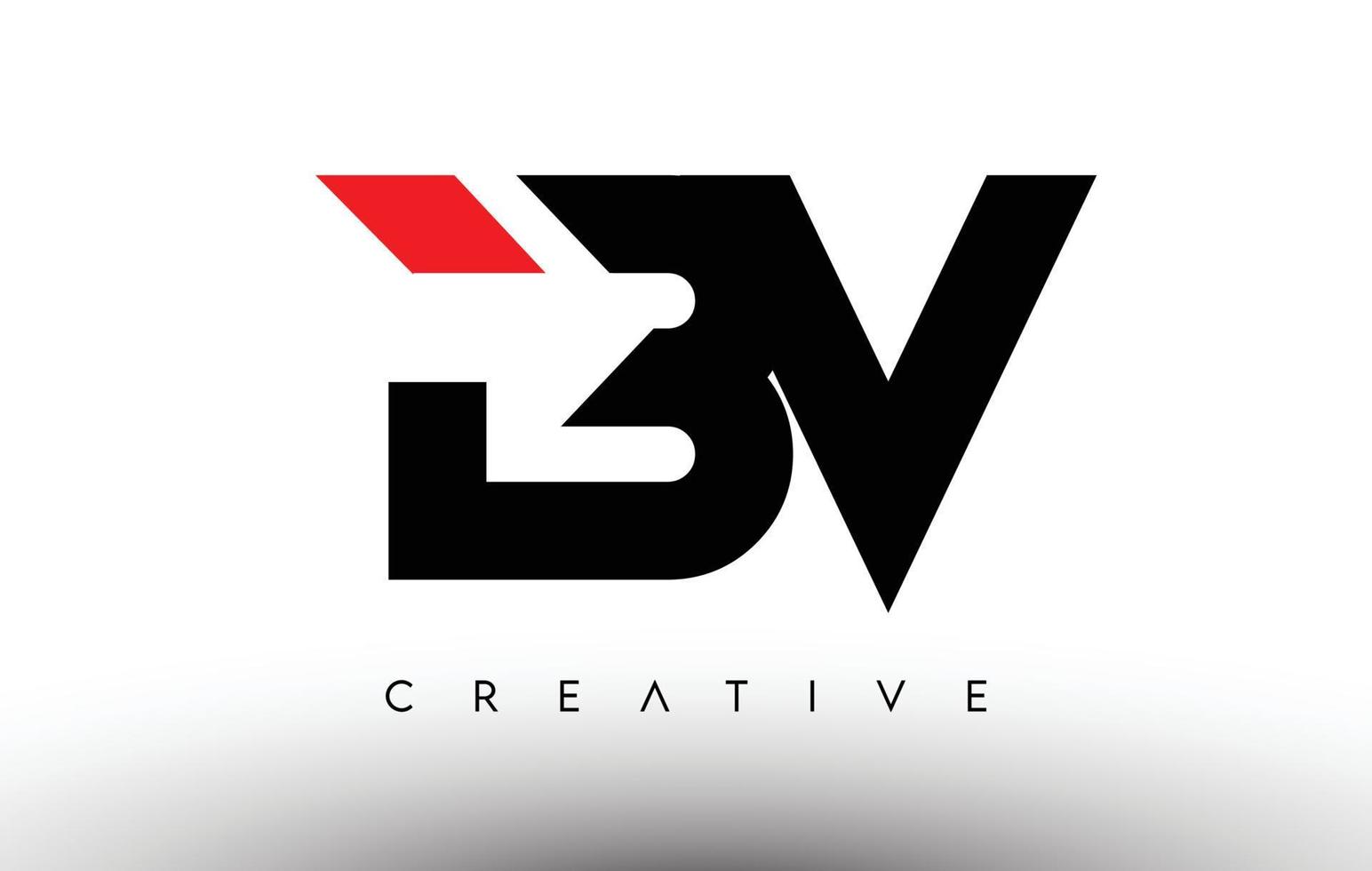 bv creativo diseño de logotipo de letra moderna. bv icono letras logo vector