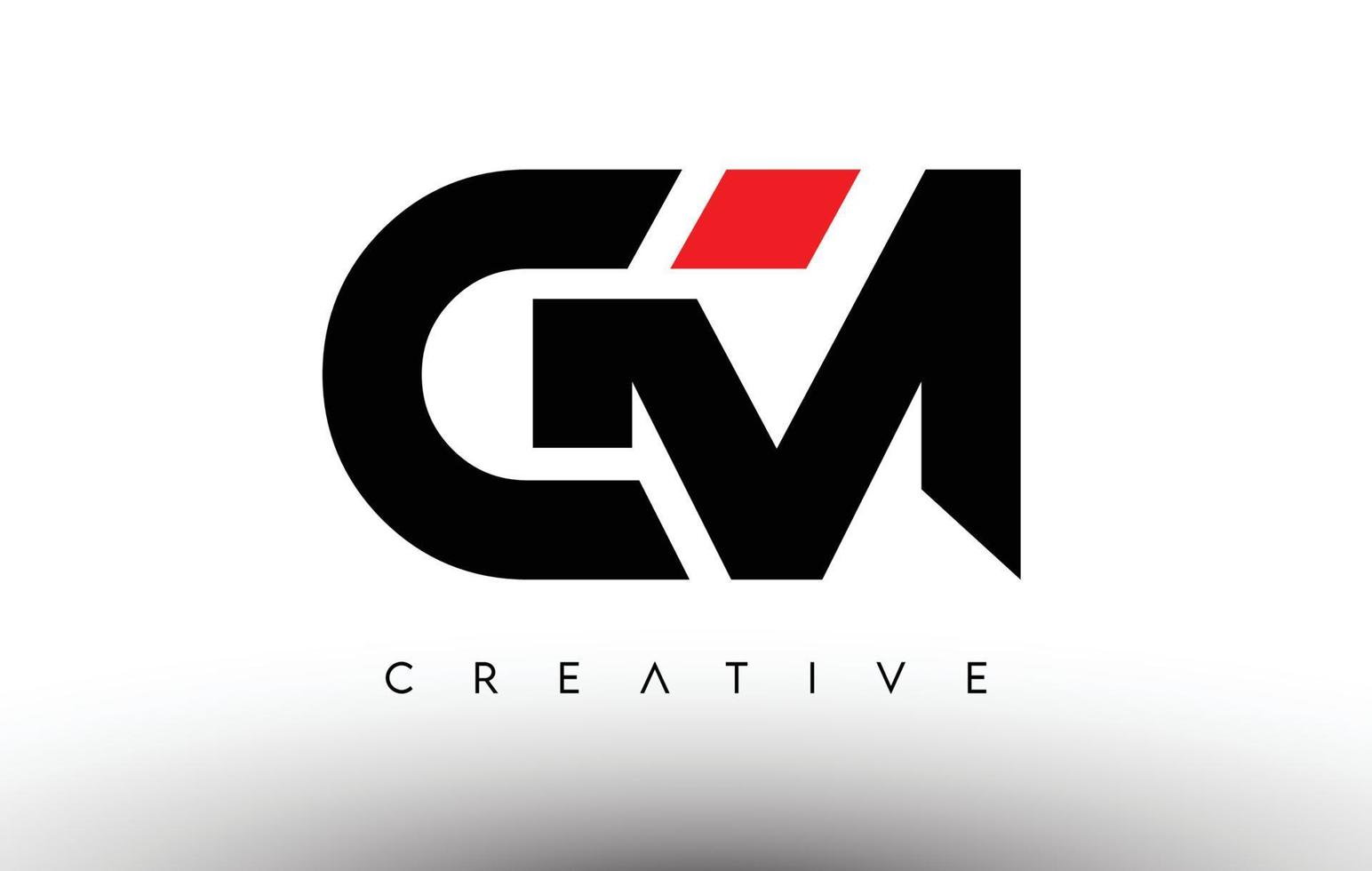 cm creativo diseño de logotipo de letra moderna. cm icono letras logo vector