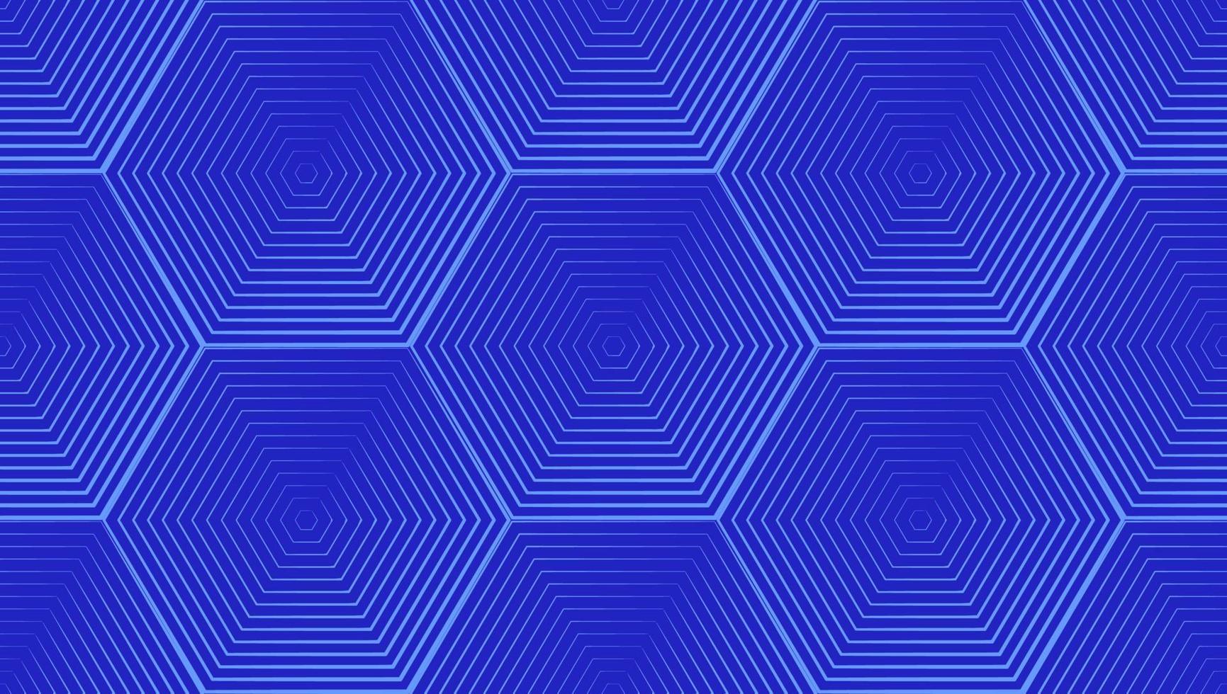 Blue Hexagon geometric background. Seamless pattern vector illustration