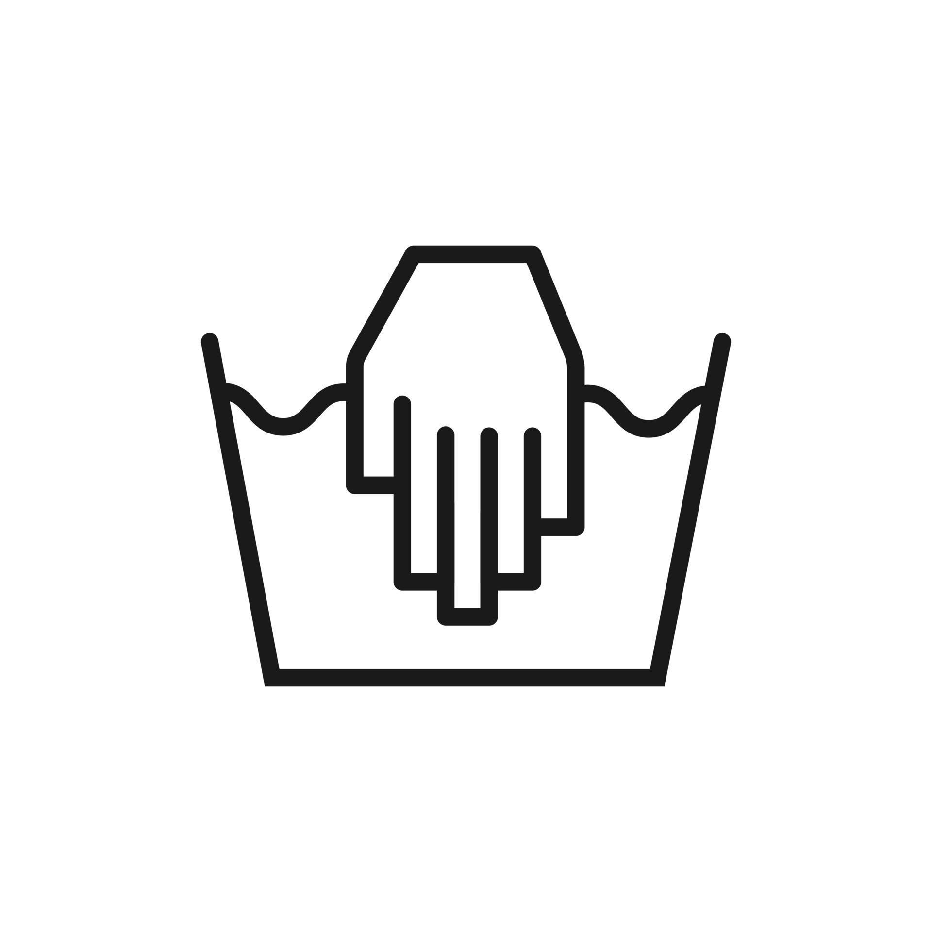 Hand wash only, washing icon. Vector illustration, flat design 4688551