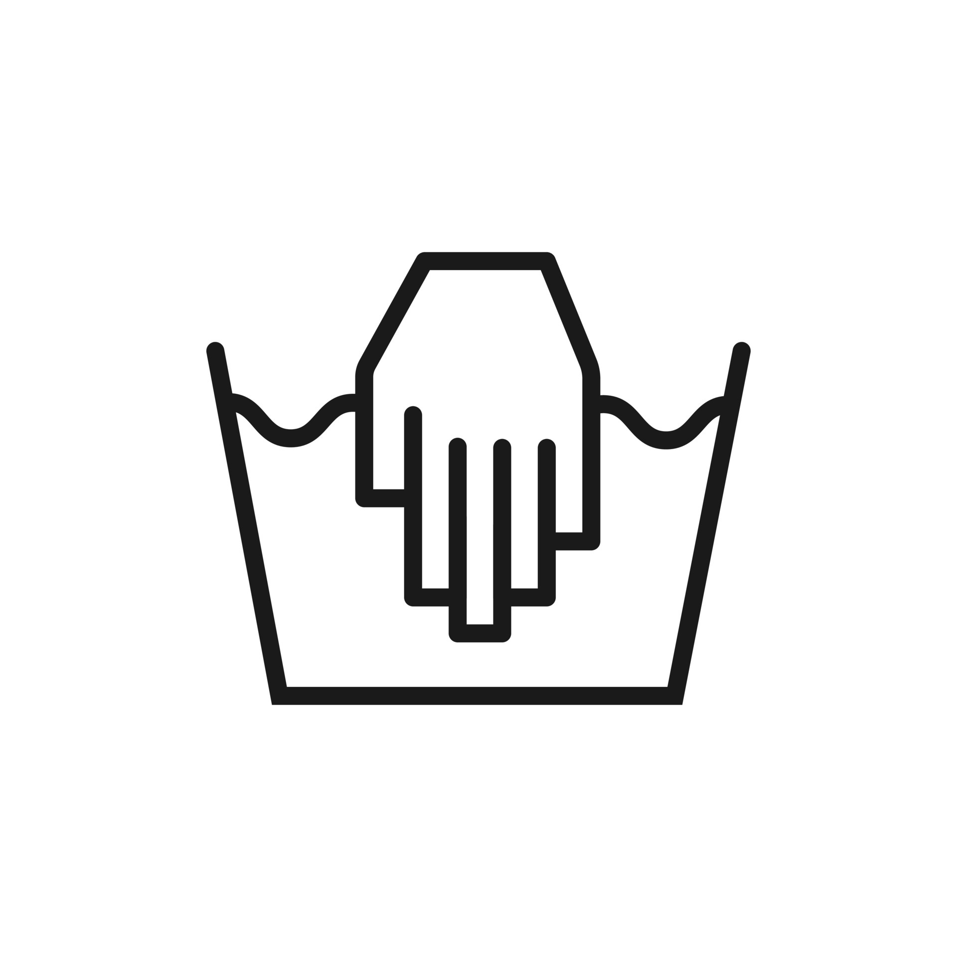 Hand wash only, washing icon. Vector illustration, flat design 4688551