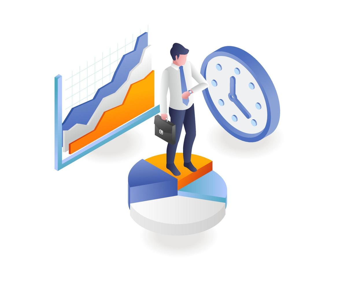 Time to grow business vector
