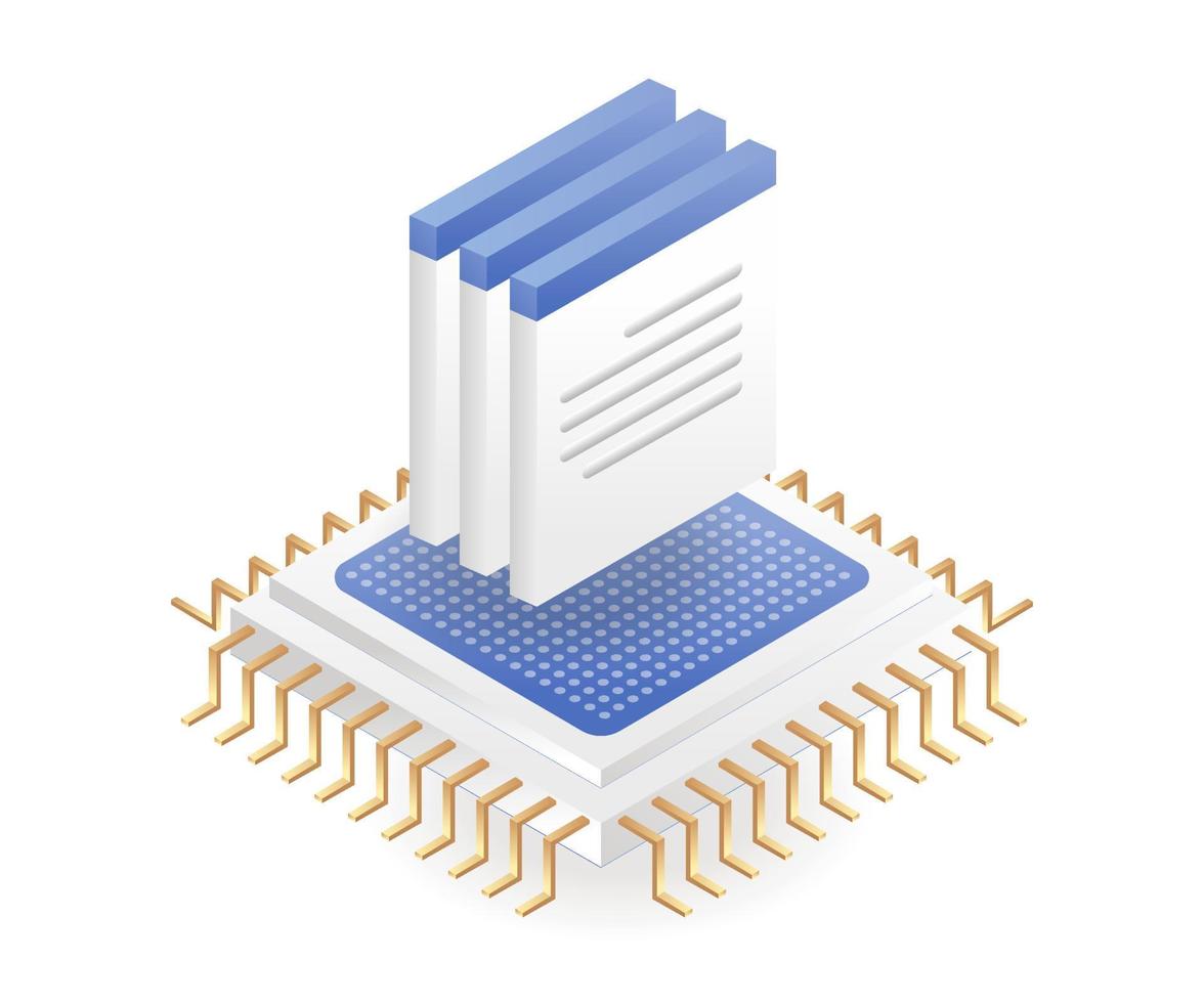 Chip data server and network vector