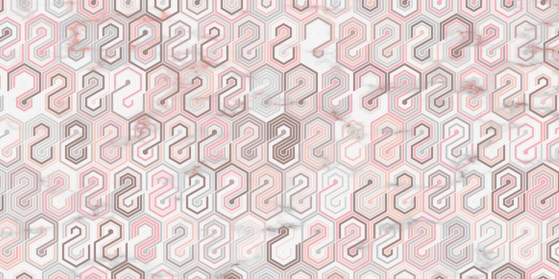 Geometric pattern pink background with polygonal vector