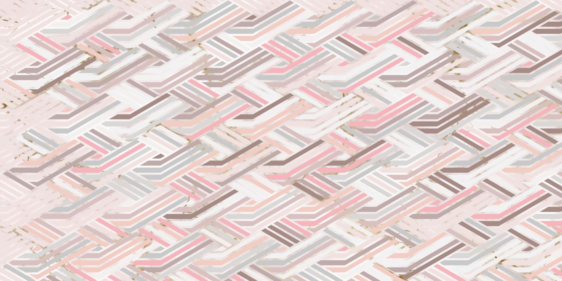 Geometric pattern pink background with stripes linear wave vector