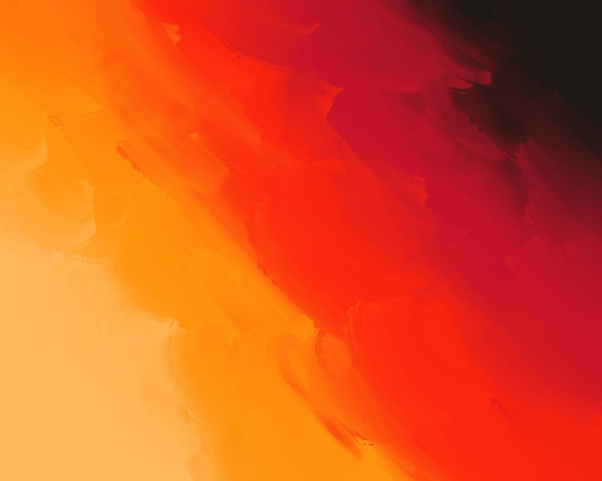 Fondo de pintura naranja degradado abstracto. Textura colorida de pintura rugosa con pincel para papel tapiz en una imagen de buena calidad. foto