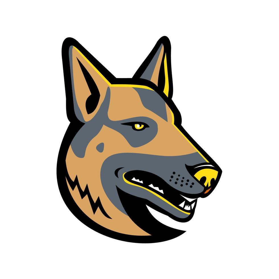 German Shepherd Dog Mascot vector