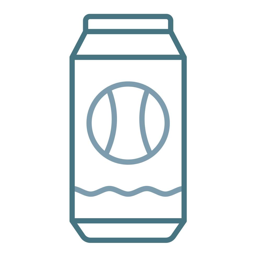 Soda Can Line Two Color Icon vector