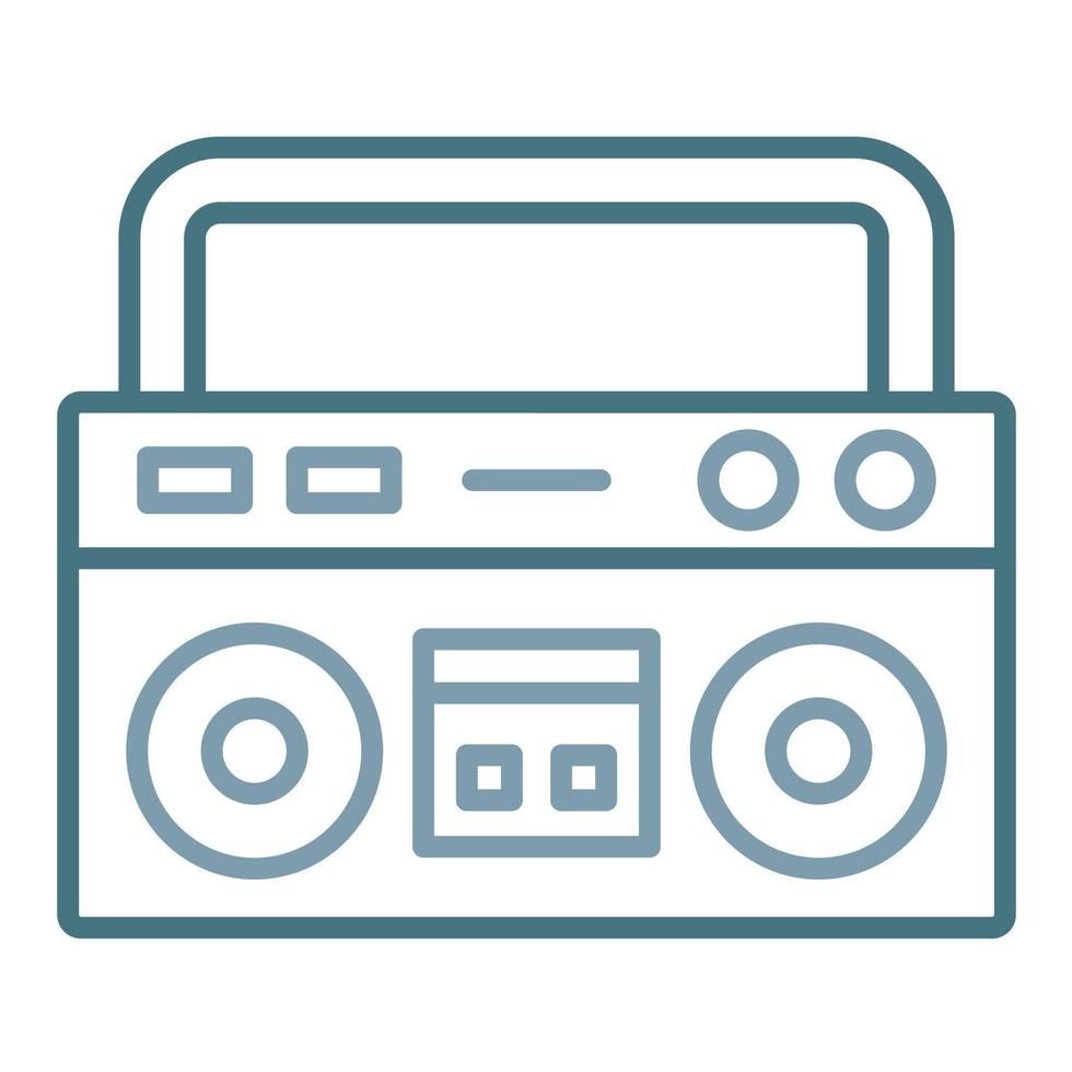 Boombox Line Two Color Icon vector