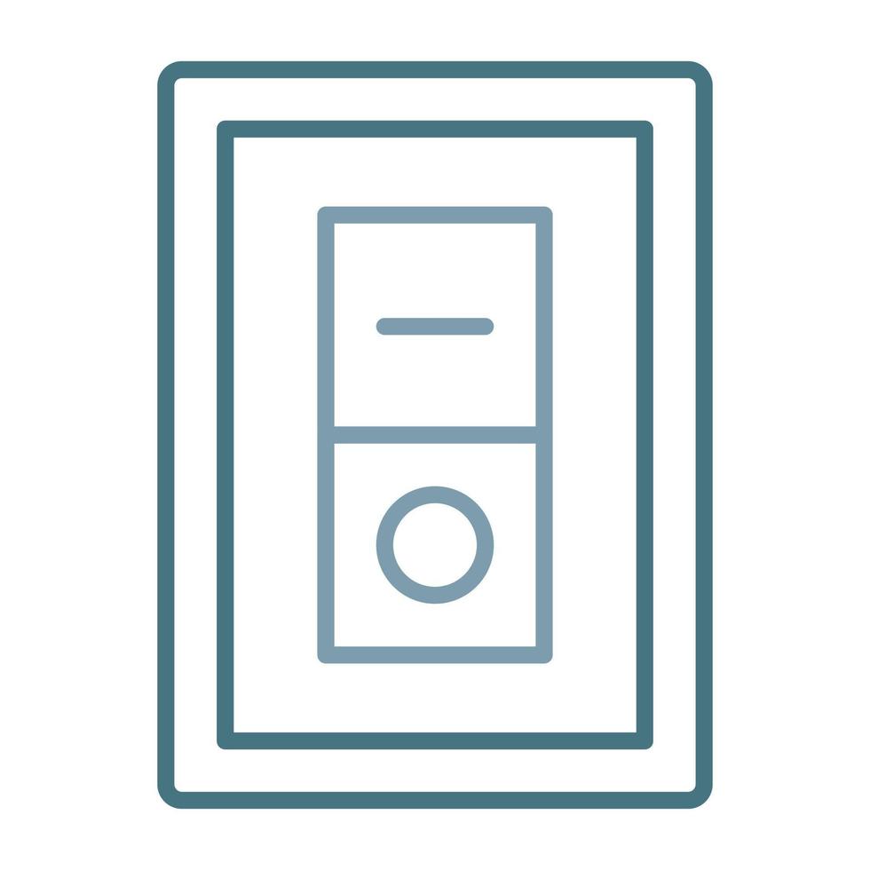 On Off Switch Line Two Color Icon vector