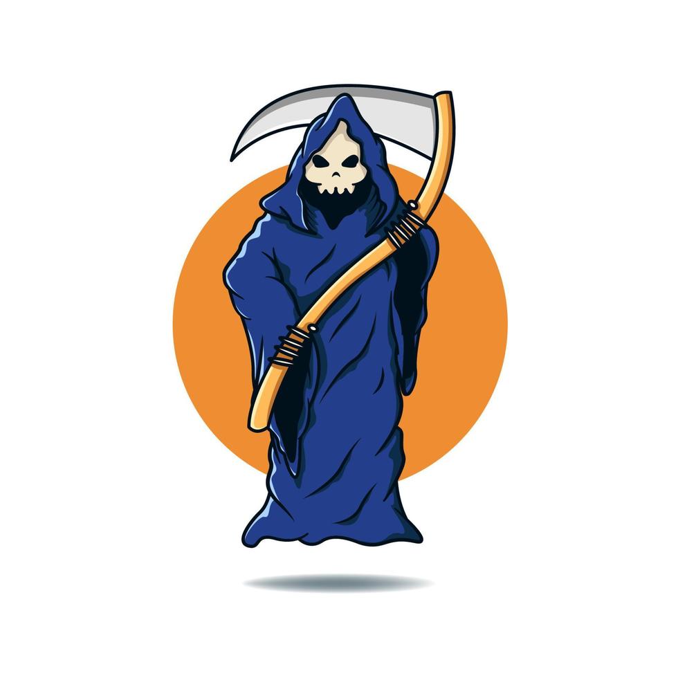 Grim reaper illustration vector