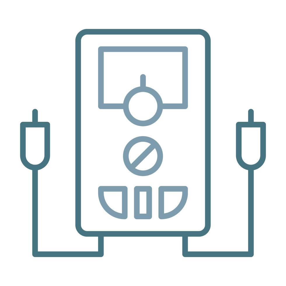 Multimeter Line Two Color Icon vector