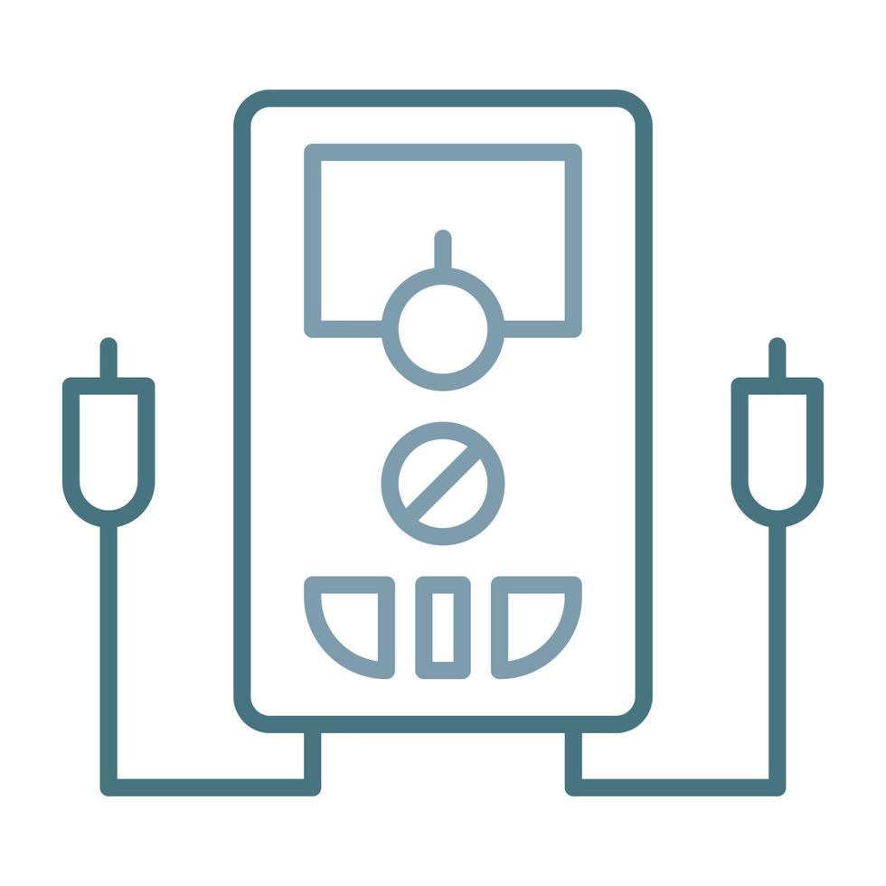 Multimeter Line Two Color Icon vector