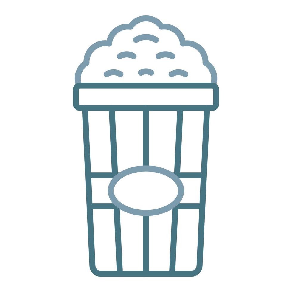 Popcorn Line Two Color Icon vector