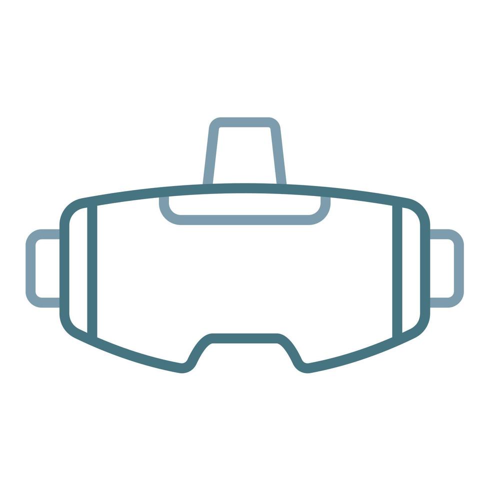 VR Line Two Color Icon vector