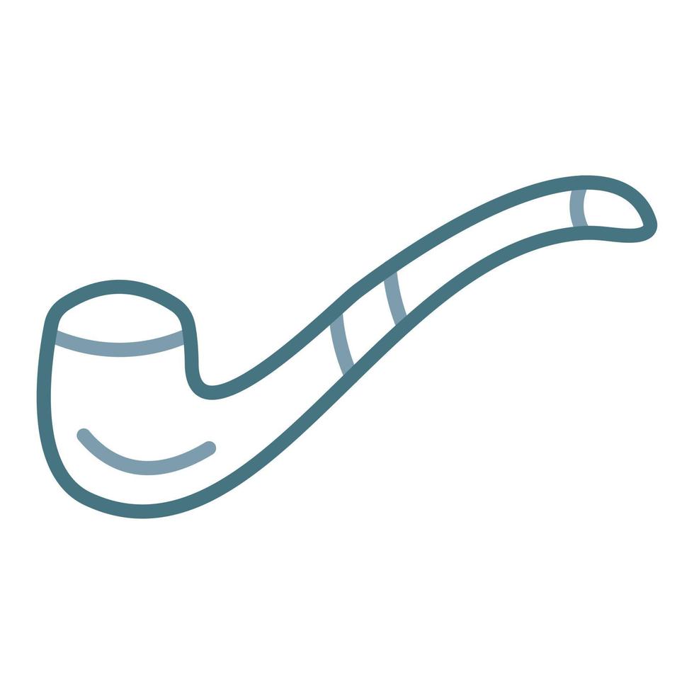 Smoking Pipe Line Two Color Icon vector